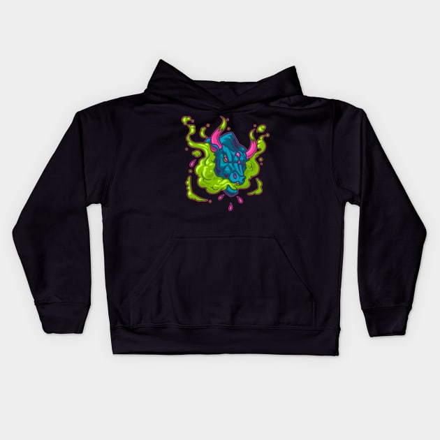 Rage Bull Kids Hoodie by CupidsArt - TP